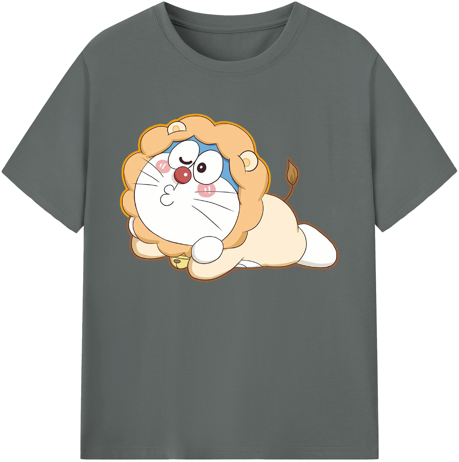 （画像用） ドラえもん Doraemon 綿100％ メンズ半袖Tシャツ｜肌触りやわらか＆通気性